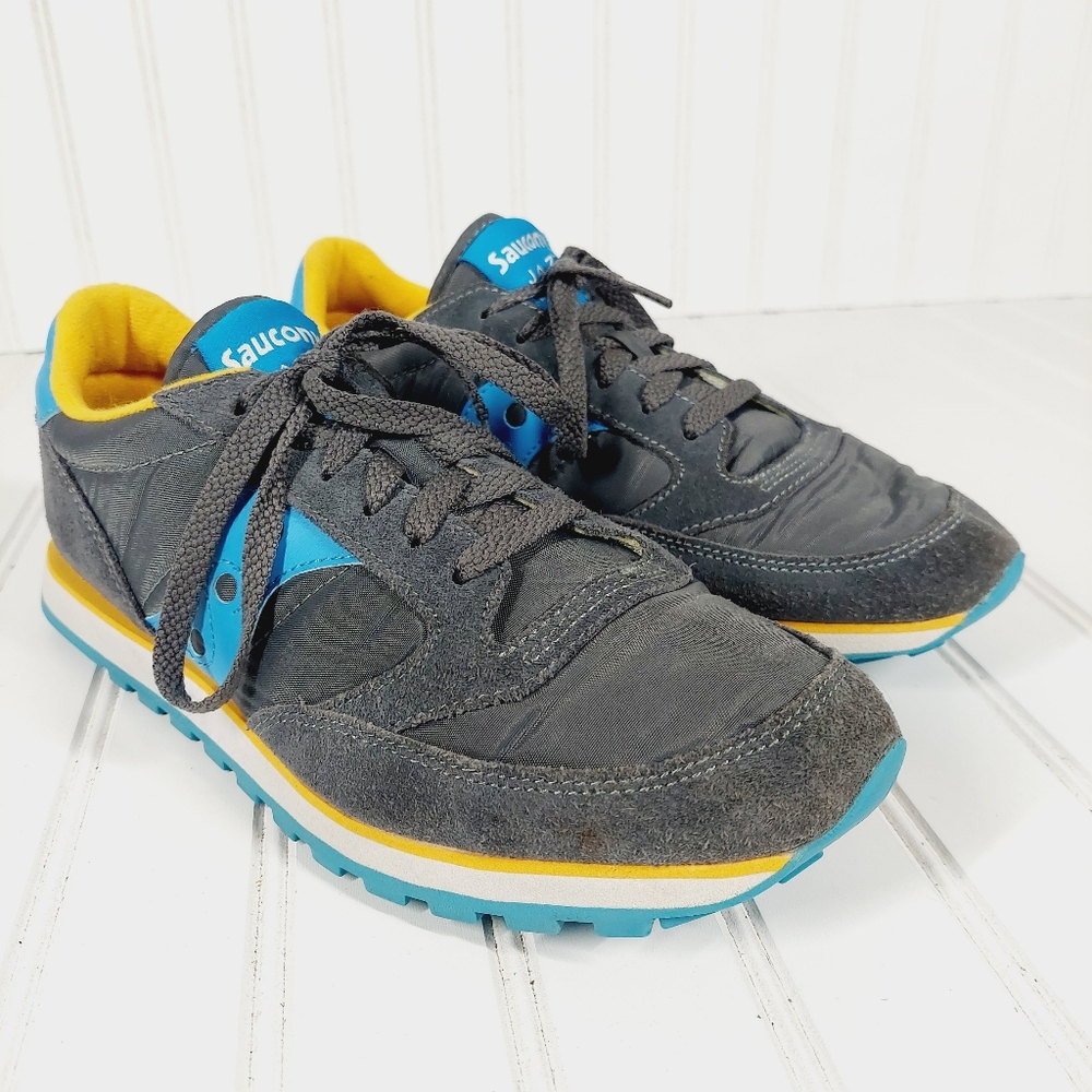 Saucony Jazz Lowpro Leather Lace Up Casual Sneakers A481 View 5